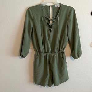 Green jumpsuit
